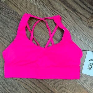 NWT Zyia Active Hot Pink Light n Tight Sports Bra